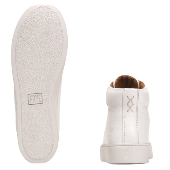 NEW Frye Lena Zip High Italian Leather Sneaker - Picture 5 of 16